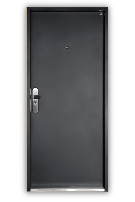 Bezpečnostné dvere hladké / antracitová - F3/E