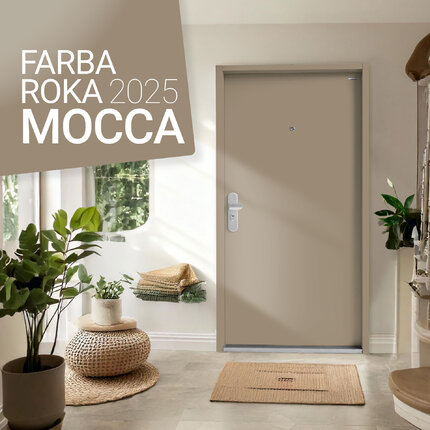 Bezpečnostné dvere SECURIDO v novej štýlovej farbe „MOCCA“