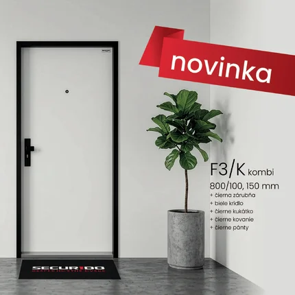 Novinka! Bezpečnostné dvere F3/K Kombi